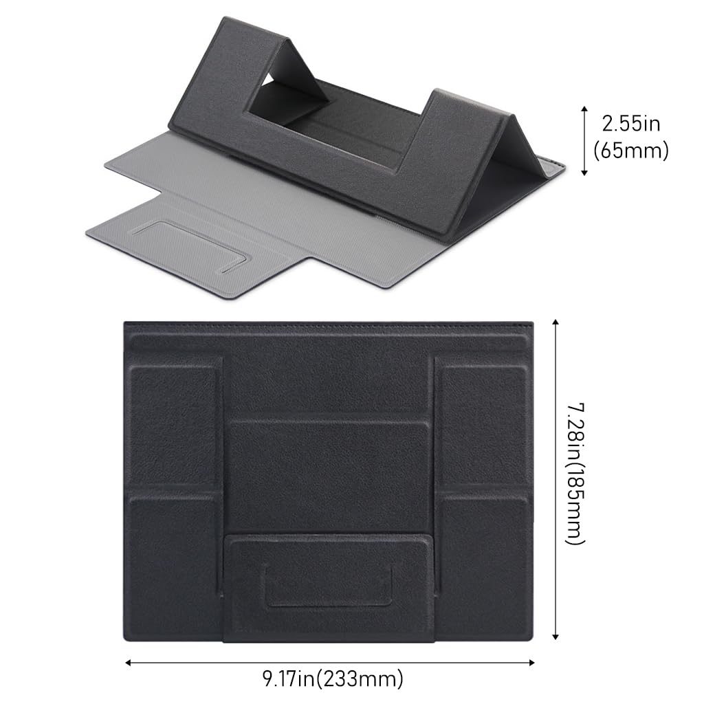 ZORBES Laptop Stand Laptop Riser Desk Laptop Riser with 2 Adjustable Viewing Angles Table Laptop Stand for Perfect View Anti-Slip PU Laptop Riser for Home Office Travel ZORBES Laptop Stand Laptop Riser Desk Laptop Riser with 2 Adjustable Viewing Angles Table Laptop Stand for Perfect View Anti-Slip PU Laptop Riser for Home Office Travel